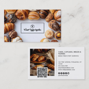 Cartão De Visita Seu Logo Profissional 2 Fotos Código QR & Redes So