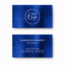 Seu logotipo aqui Falso Azul Marinho Royal Ombre F