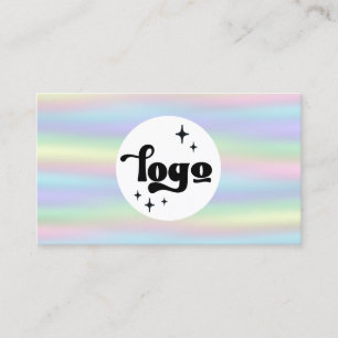 Cartão De Visita seu logotipo em fundo pastel