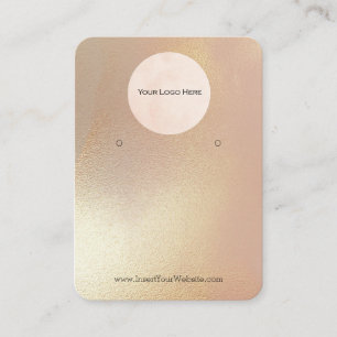 Cartão De Visita Seu logotipo, moderno e Dourado Shimmer, mostrando