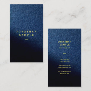 Cartão De Visita Seu Texto Personalizado Elegante Luxo Vertical Bri