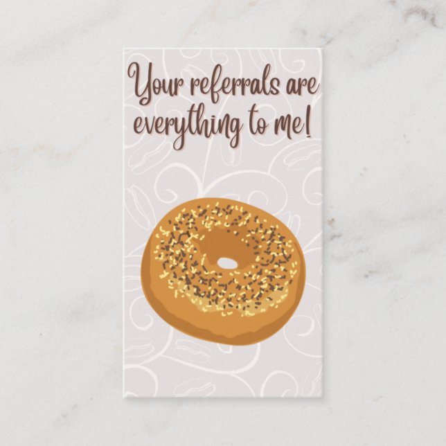 Cartão De Visita Seus Referrais são TUDO! Pop por Real Estate (Frente)