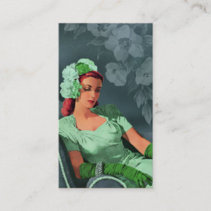 Cartão De Visita Sheila - os anos 40 que nivelam o desgaste no