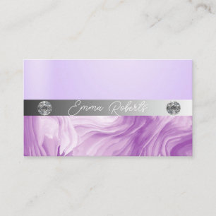 Cartão De Visita Shimmery Silver Sparkle Glitter Diamantes Puro