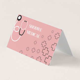 Cartão De Visita Shodwe Medical - Design de Marca de Saúde Moderna