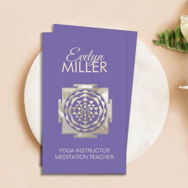 Cartão De Visita Shri Yantra - Sri Lanka - Shri Chakra Business Ca (Criador carregado)