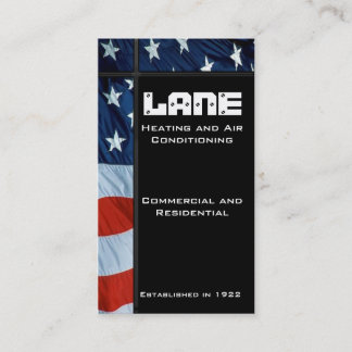 Cartão De Visita Sidebar do vertical da bandeira americana
