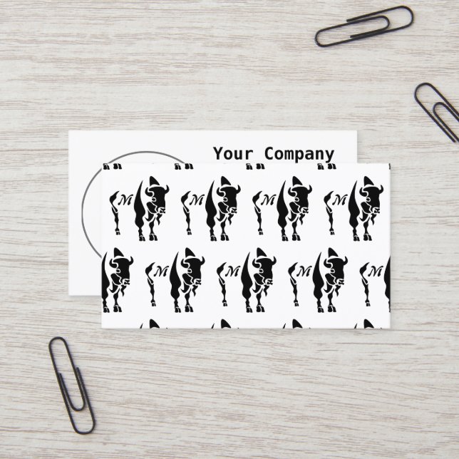 Cartão De Visita Silhout Black Buffalo (Frente/Verso In Situ)