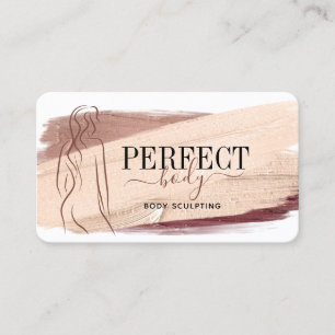 Cartão De Visita silhueta de massagem por malhação