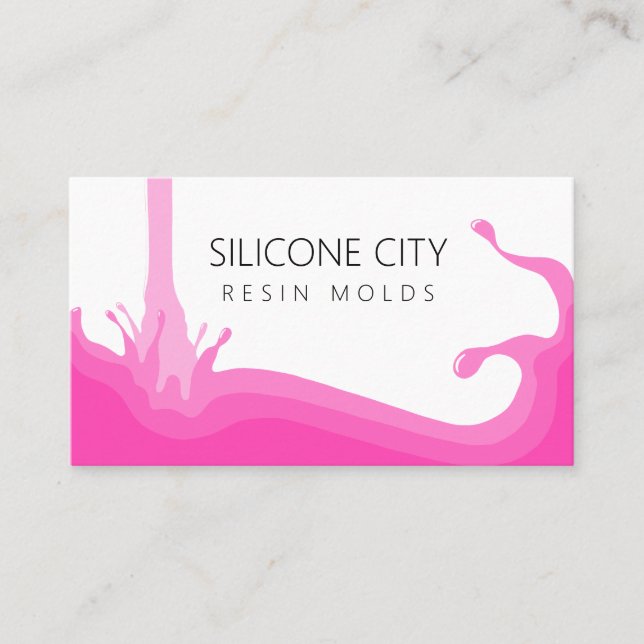 Cartão De Visita Silicone Resin Mold (Frente)