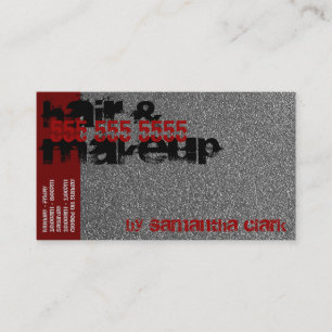Cartão De Visita Silver Glitter Springles Hairdresser Hair Studio