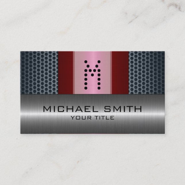 Cartão De Visita Silver Hole Steel Sem Manchas (Frente)