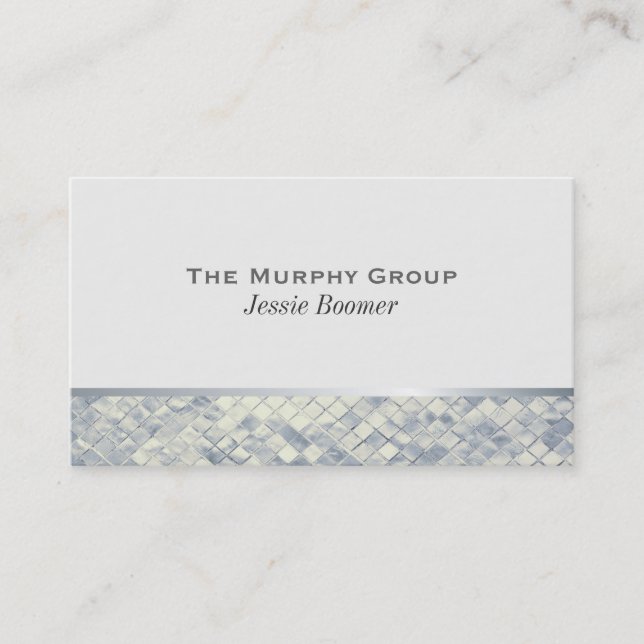 Cartão De Visita Silver Luster (Frente)