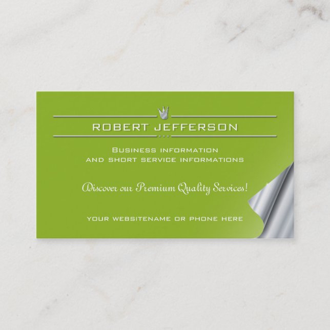 Cartão De Visita Silvicultura do mantimento dos termas do dia da (Frente)