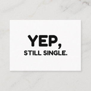 Cartão De Visita Sim, Solteiro