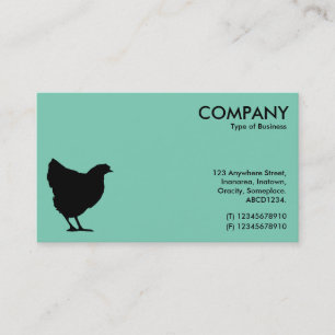Cartão De Visita Símbolo Black Hen - Verde Claro 7dcfb6