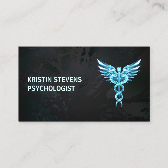 Cartão De Visita Símbolo de Caduco Dourado preto (Frente)