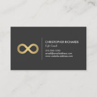 Símbolo de Infinidade Profissional em Faux Dourado