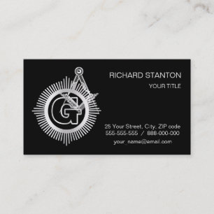 Cartão De Visita Símbolo de maçonaria