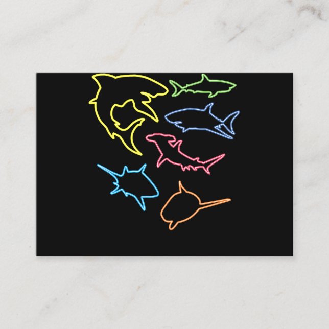 Cartão De Visita Símbolo de tubarão - Presentes de pavimentação de  (Frente)