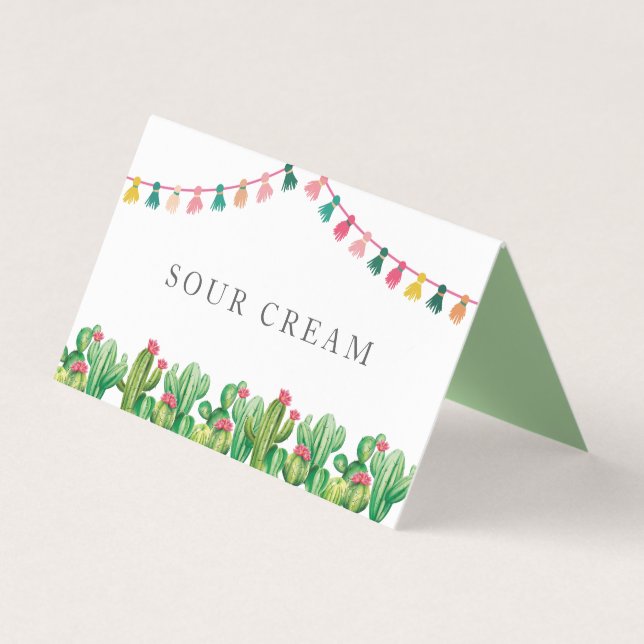 Cartão De Visita Símbolo do partido Fiesta taco bar (Frente)