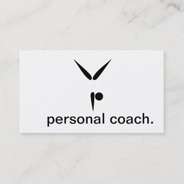 Cartão De Visita Símbolo simples da ginástica do Gymnast do Tumbler (Frente)