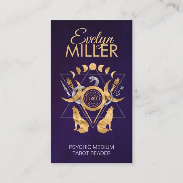 Cartão De Visita Símbolos da Ornação de Hecate (Frente)