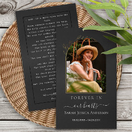 Cartão De Visita Simpatia Funeral Foto Memorial Prayer Card