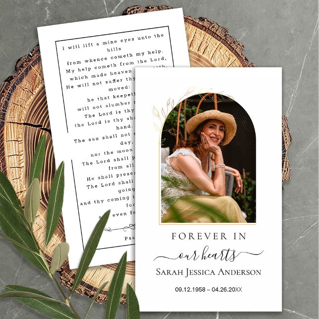 Cartão De Visita Simpatia Funeral Foto Memorial Prayer Card (Criador carregado)