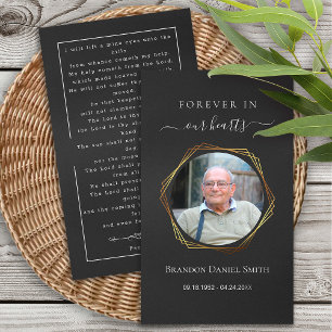 Cartão De Visita Simpatia Funeral Foto Memorial Prayer Card