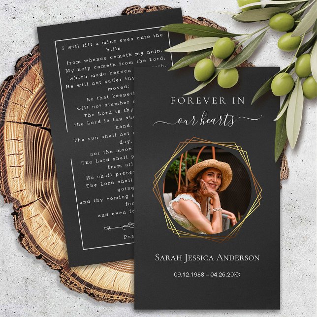 Cartão De Visita Simpatia Funeral Foto Memorial Prayer Card (Criador carregado)