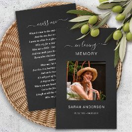 Cartão De Visita Simpatia Funeral Foto Memorial Prayer Card