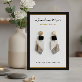 Cartão De Visita Simple Classy Minimalist Jewelry Display Card