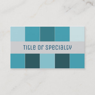 Cartão De Visita Simple geometric blue and gray