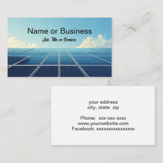 Cartão De Visita Simple image of a solar panel