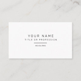 Cartão de visita simples