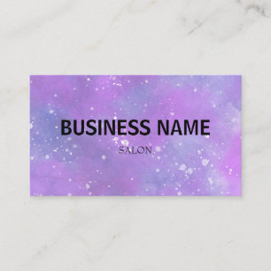 Cartão De Visita simples azul verde-aquarela script moderno buscand