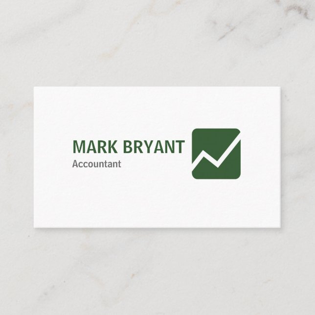 Cartão De Visita Simples branco moderno elegante profissional (Frente)