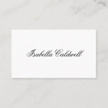 Simples Caligrafia Preta e Branca Elegante