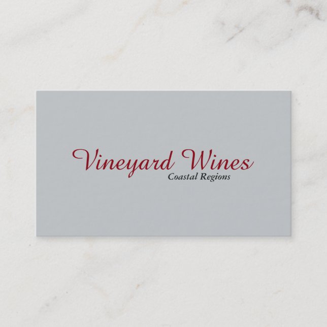 Cartão De Visita Simples (Cinza de Cinza) (Frente)