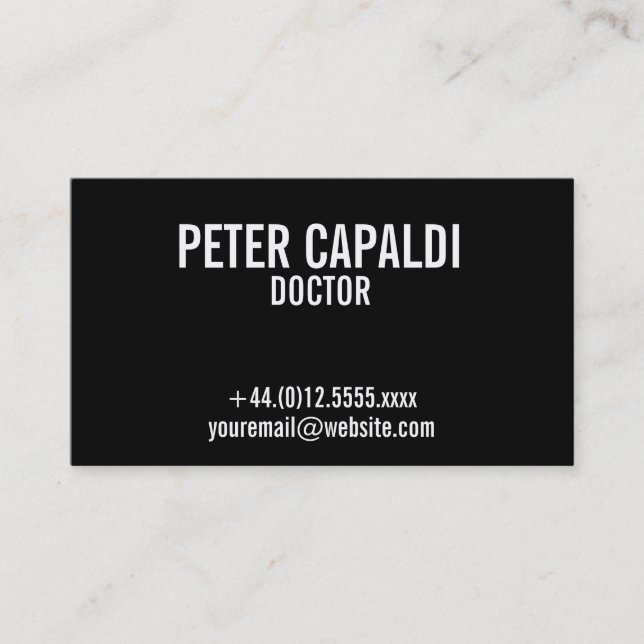 Cartão de visita simples com código de QR (Frente)