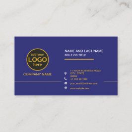 Cartão De Visita Simples Cor profissional Escura para adicionar bar