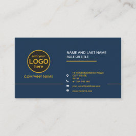 Cartão De Visita Simples Cor profissional Escura para adicionar bar