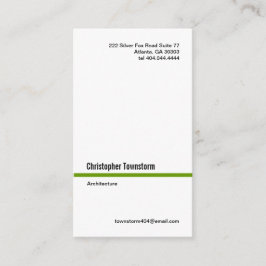 Cartão de visita simples do vertical da Linha