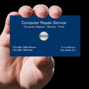 Cartão de visita simples dos computadores