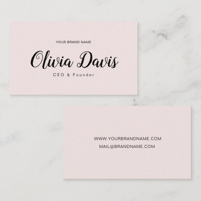 Cartão De Visita Simples e Elegante (Frente/Verso)