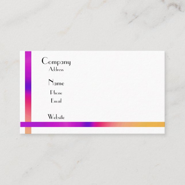 Cartão De Visita Simples e Elegante (Frente)