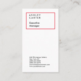 Cartão De Visita Simples e elegante profissional moderno