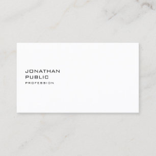 Cartão De Visita Simples e elegante profissional moderno mínimo