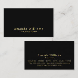 Cartão De Visita Simples e Minimalista